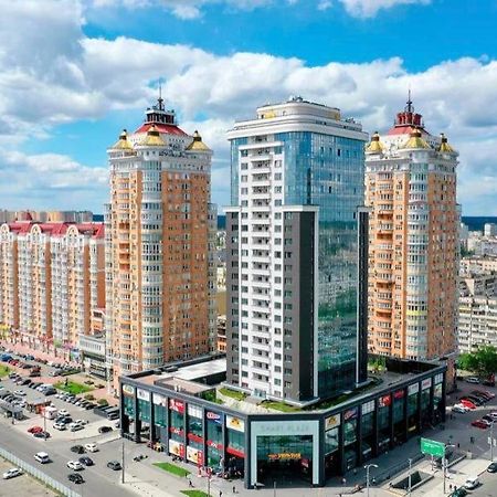 Vip Apartment 120M2 With Panoramic Windows, 22 Floor. Obolon 키예프 외부 사진