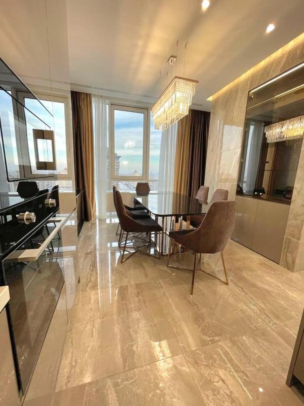Vip Apartment 120M2 With Panoramic Windows, 22 Floor. Obolon 키예프 외부 사진